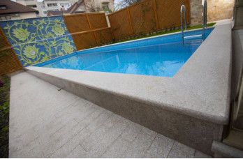 Granite swimming pool cover