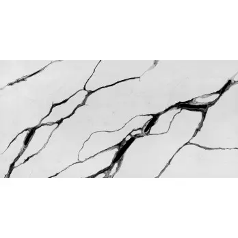 Calacatta White Panda Jumbo 3CM Quartz Slab Calacatta White Panda Jumbo 3CM Quartz Slab
