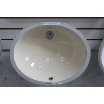 Овальная раковина под туалетный столик - миндаль