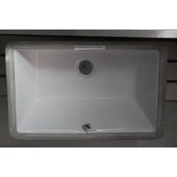 Lavabo de tocador cuadrado grande - Blanco