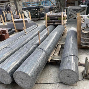 Round granite and marble columns