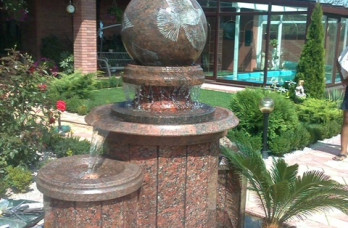 Floating granite balls