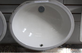 Oval Vanity Sink - Bisque